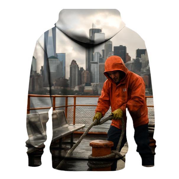 Downtown Manhattan After Rain From A Staten Island Ferry Deck zip-up hoodies