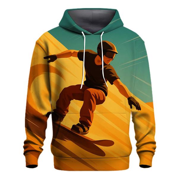 Desert Dunes Sandboard Carve graphic hoodies