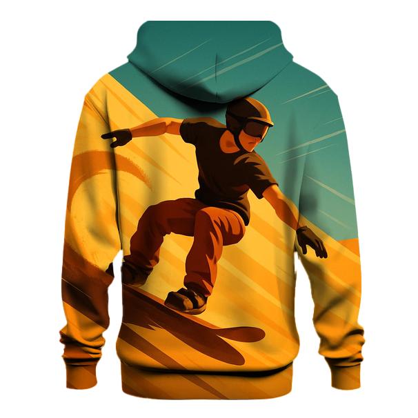 Desert Dunes Sandboard Carve graphic hoodies