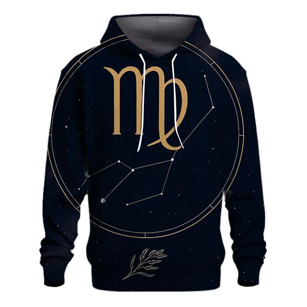 Virgo Spica Harvest Constellation Sigil embroidered hoodies