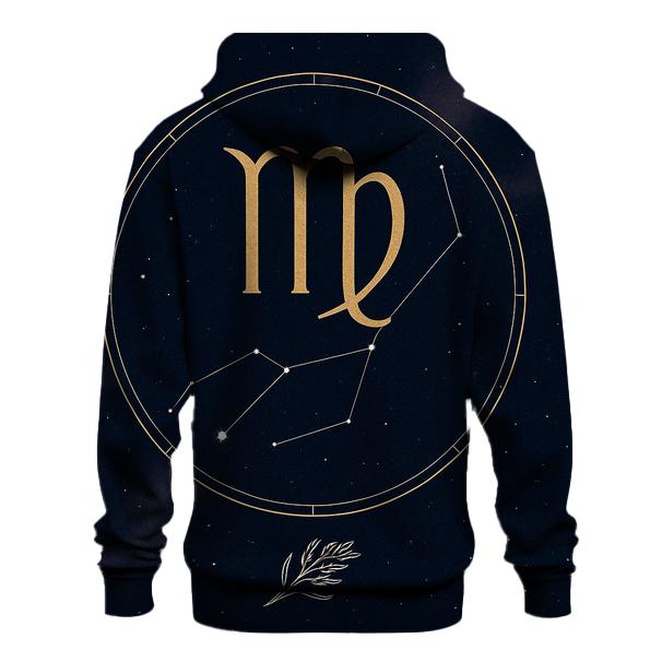 Virgo Spica Harvest Constellation Sigil embroidered hoodies