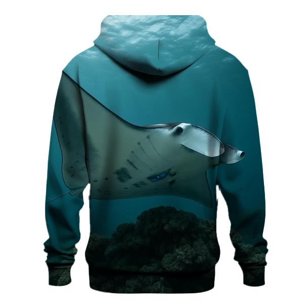 Reef Clinic Manta Ray embroidered hoodies