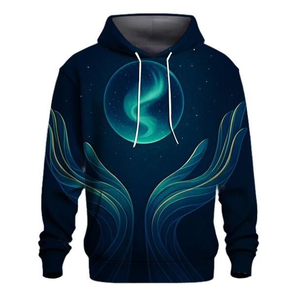 Aurora Blessing Palms custom hoodies