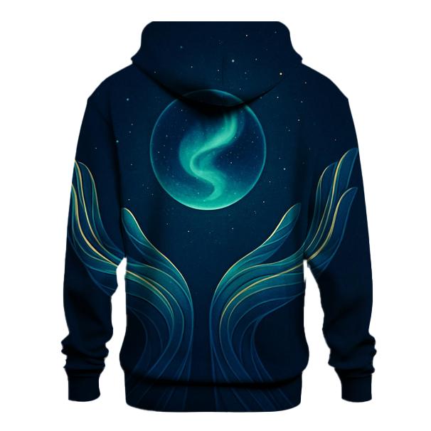 Aurora Blessing Palms custom hoodies