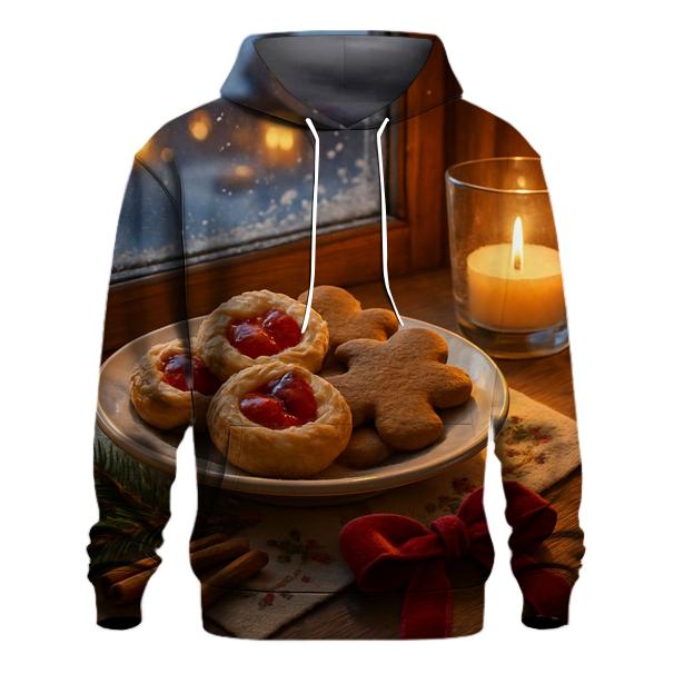 Sugarplum Village Window On A Snowy Night custom hoodies