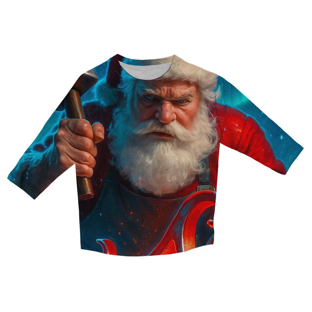 Aurora Forge Santa stylish quarter sleeve tops