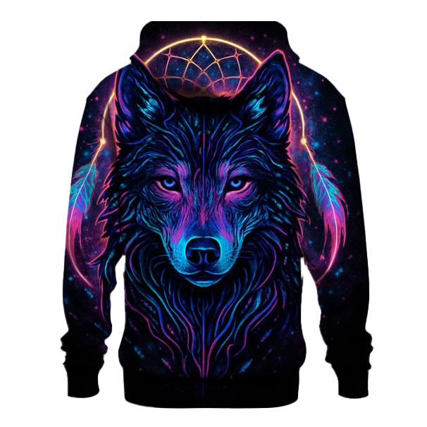 Neon Dreamcatcher Starwolf embroidered hoodies