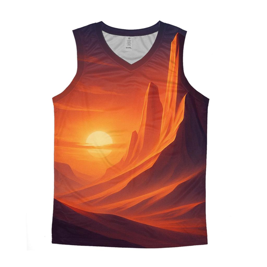 Ember Dune Cathedral graphic print tank tops