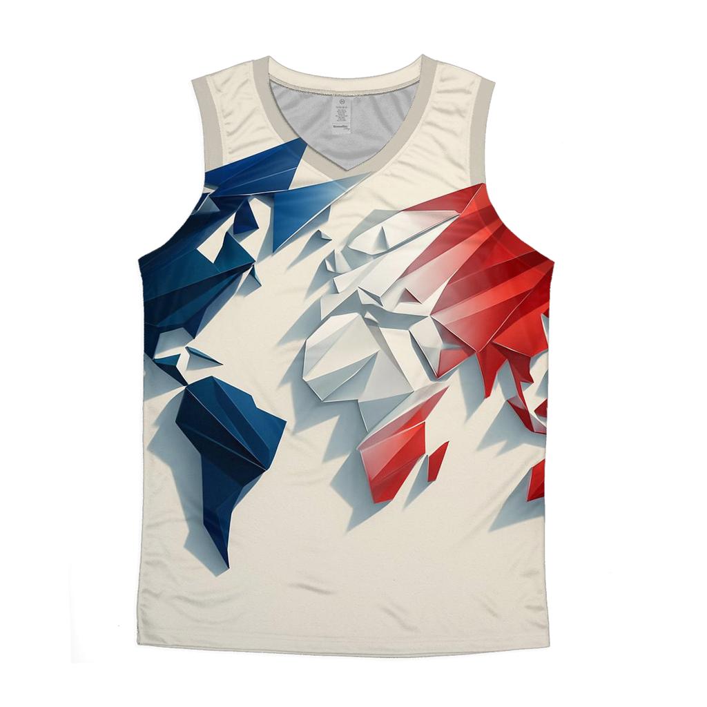 France Geometric Unity Atlas designer workout tanks