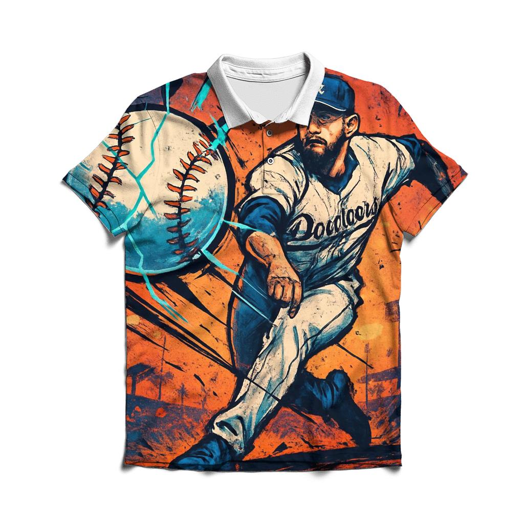 California Twilight Pitch Burst stylish collar polo tees