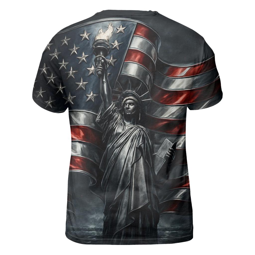 Chrome Liberty Crestwave statement graphic shirts