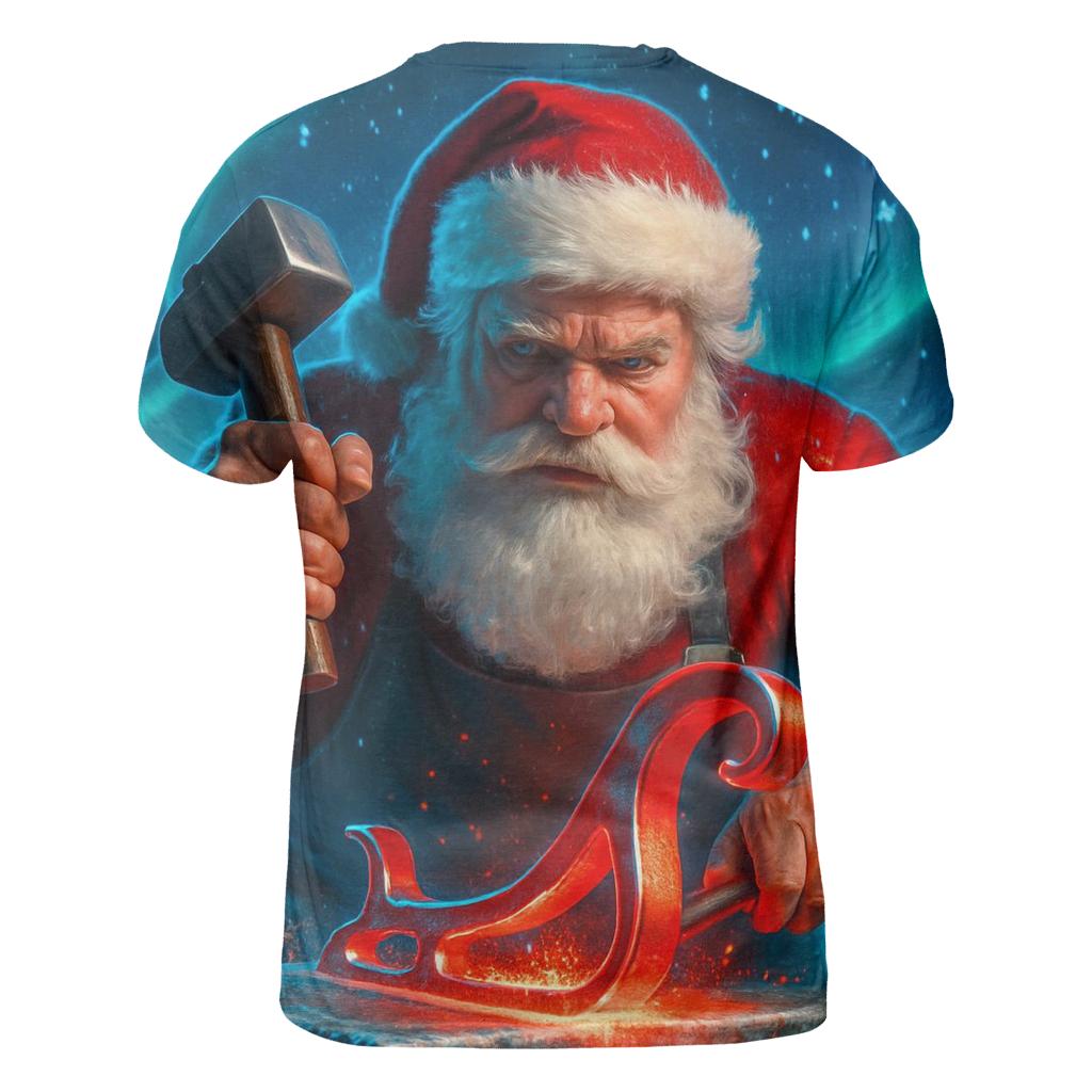 Aurora Forge Santa creative print fashion shirts