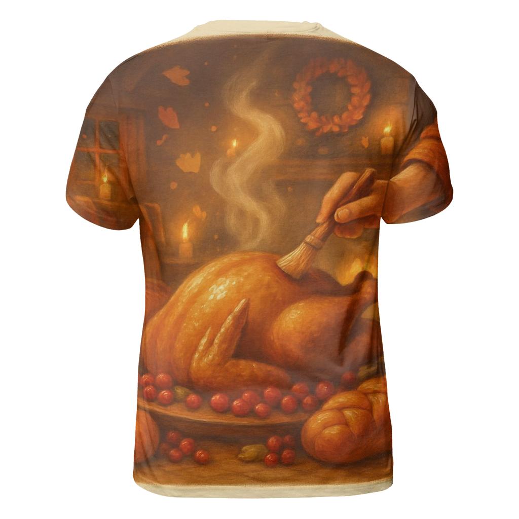 Candlelit Cornucopia Cottage Supper creative print fashion shirts