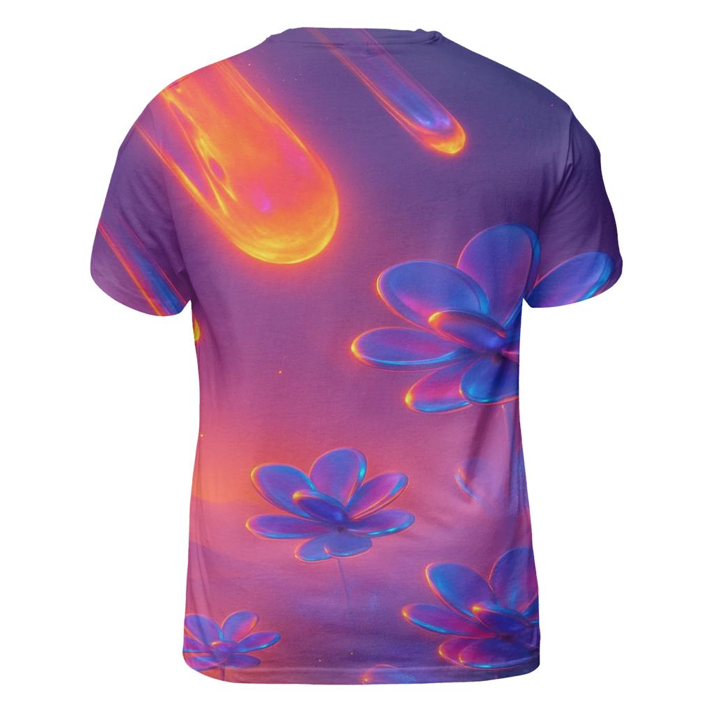 Chromatic Meteor Garden vibrant all-over design tees