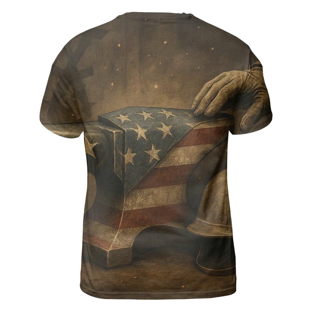 Memorial Forge Of The Thirteen Stripes vibrant all-over design tees