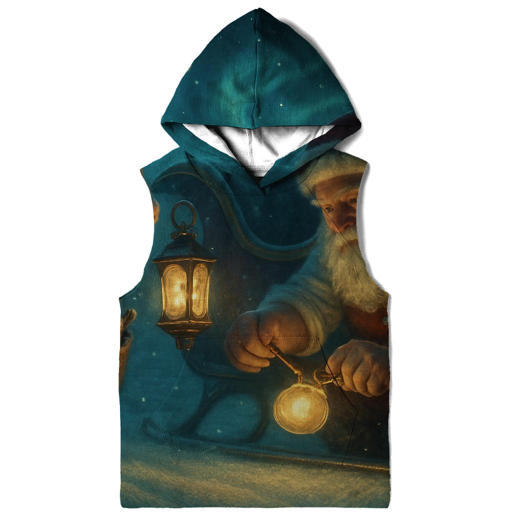 Midnight Sleigh Repair Under Aurora Pines hoodies fashion