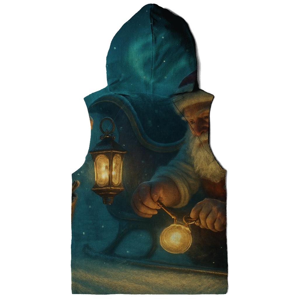 Midnight Sleigh Repair Under Aurora Pines hoodies fashion