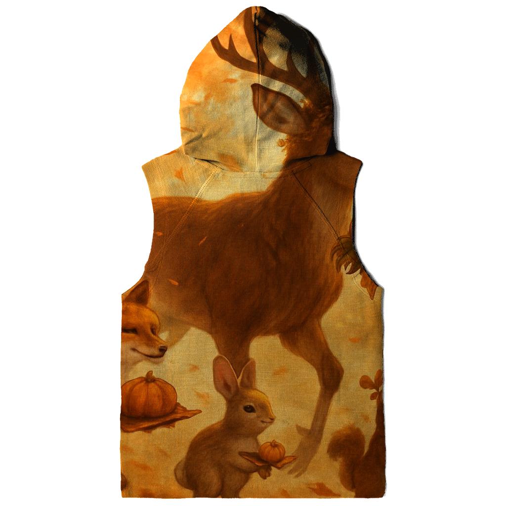 Woodland Harvest Parade Under Amber Leaves designer hoodies