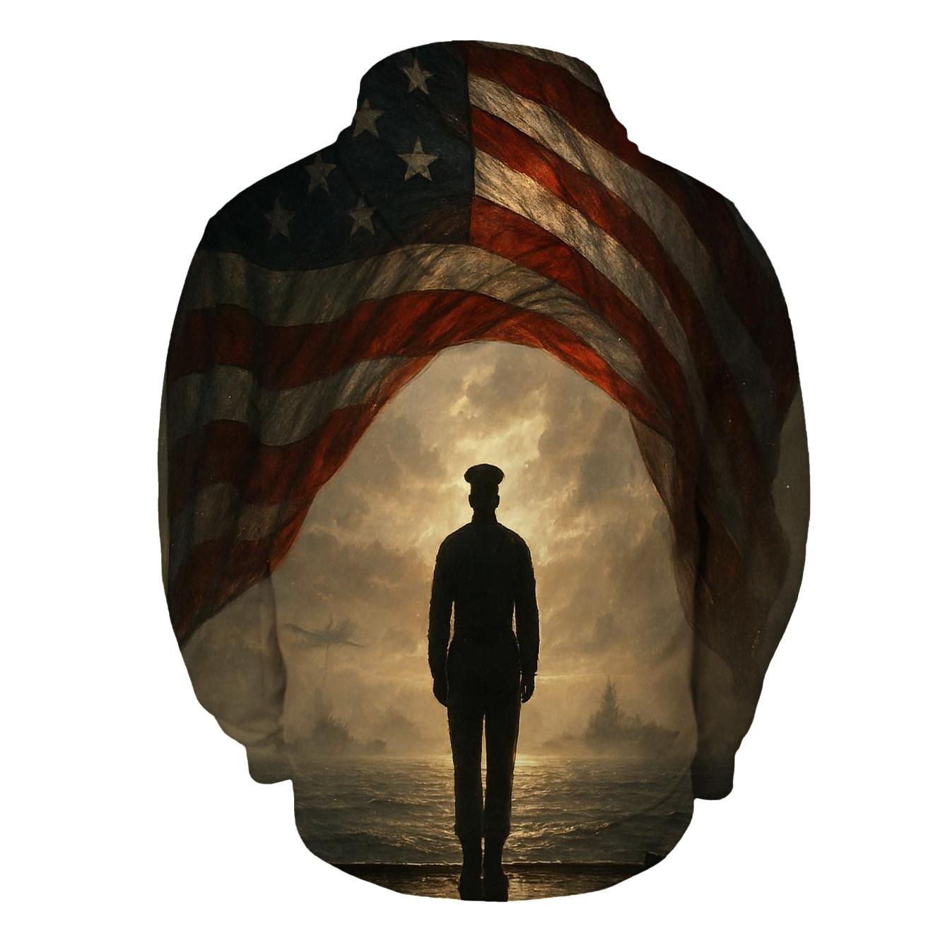Freedom Watch Over Silent Waters zip-up hoodies