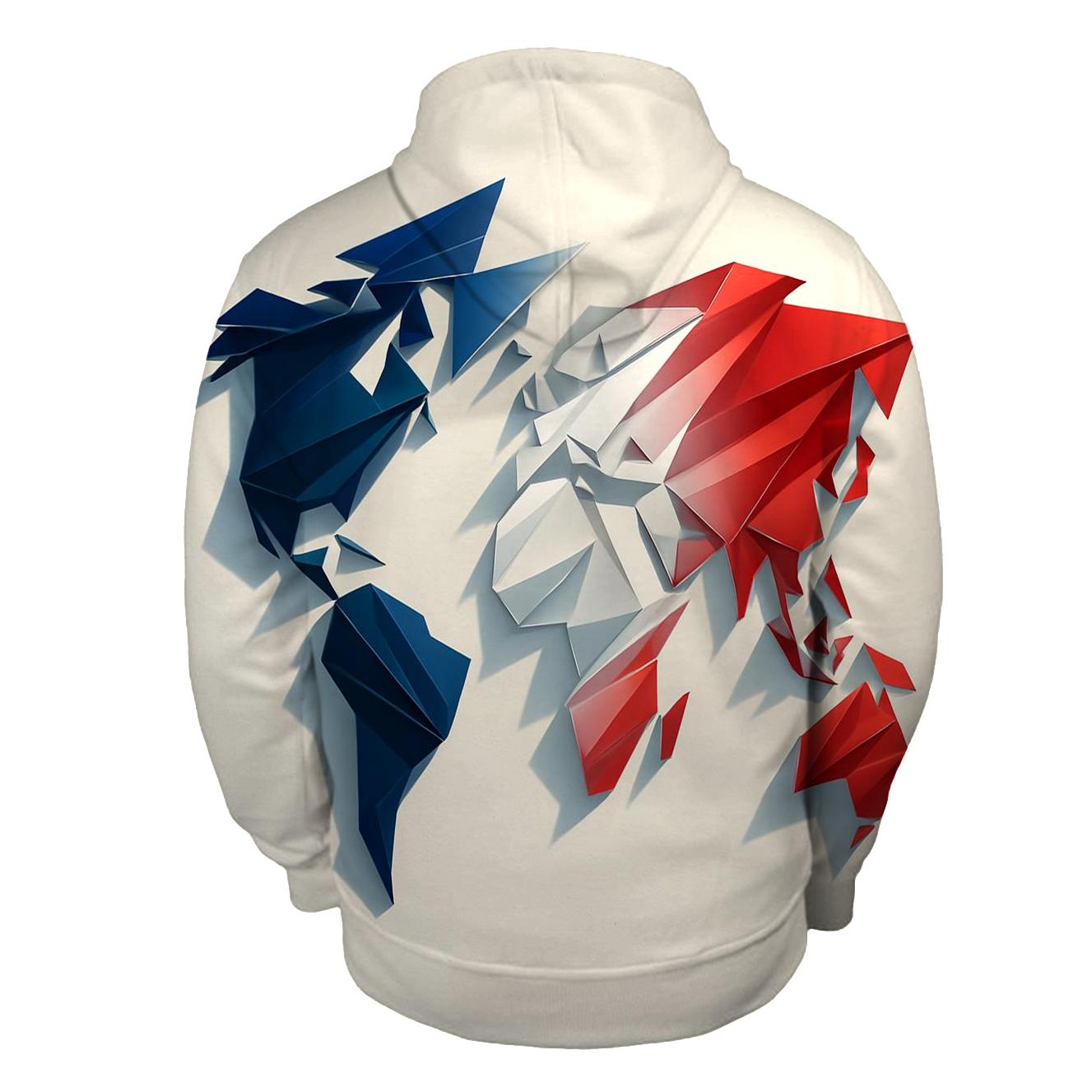 France Geometric Unity Atlas custom hoodies