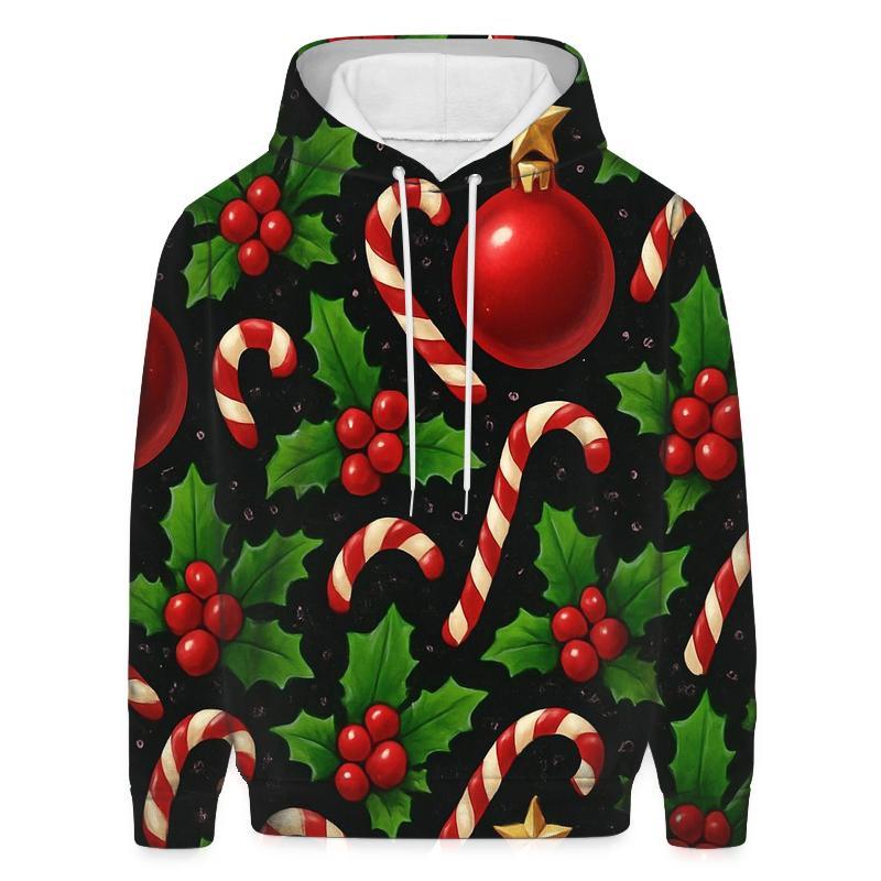 Crimson Ornament Star Tessellation On Black Background custom hoodies