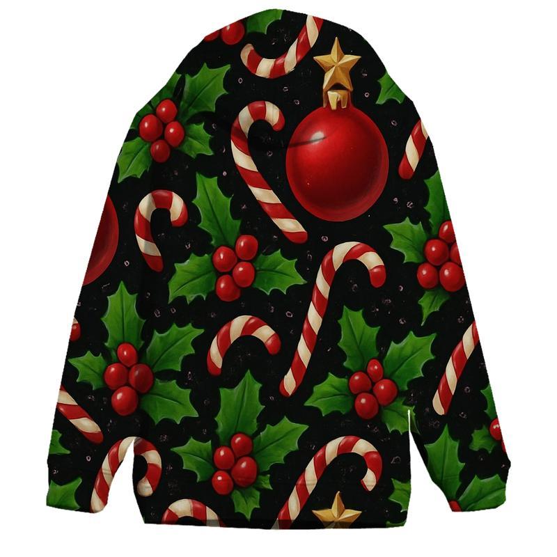 Crimson Ornament Star Tessellation On Black Background custom hoodies