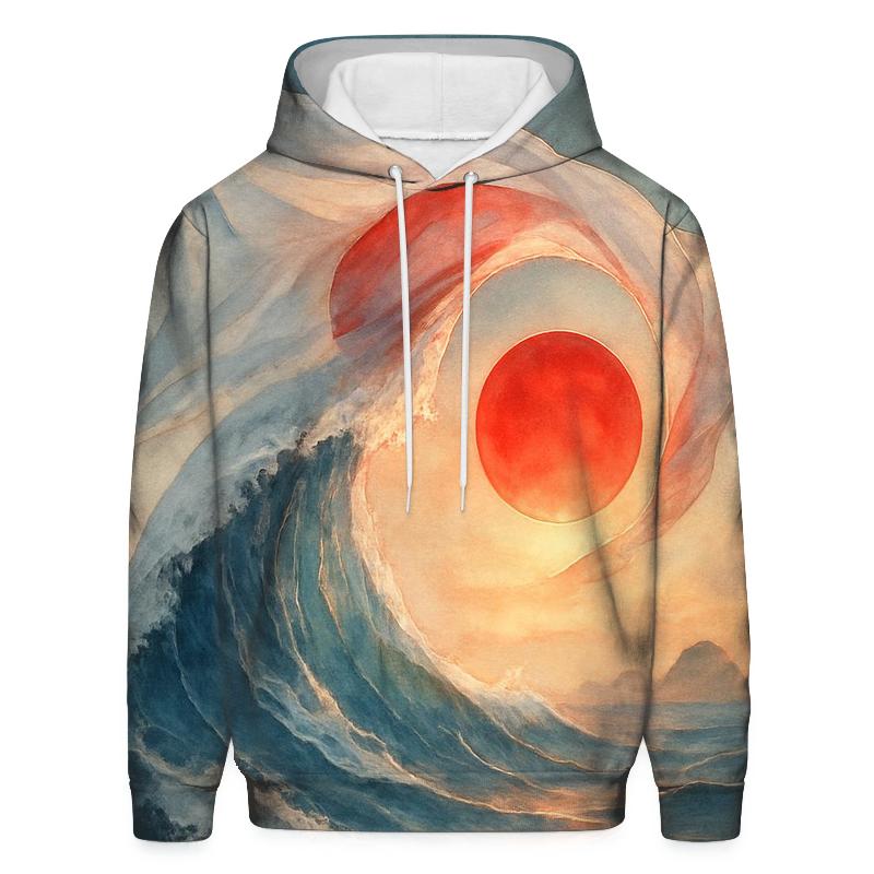 Japan Rising Tide Banner hoodie trends