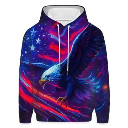 Neon Alley Starstripe Surge printed hoodies