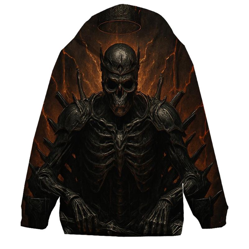 Throne Of The Ember Crowned Skeleton King hoodie styles