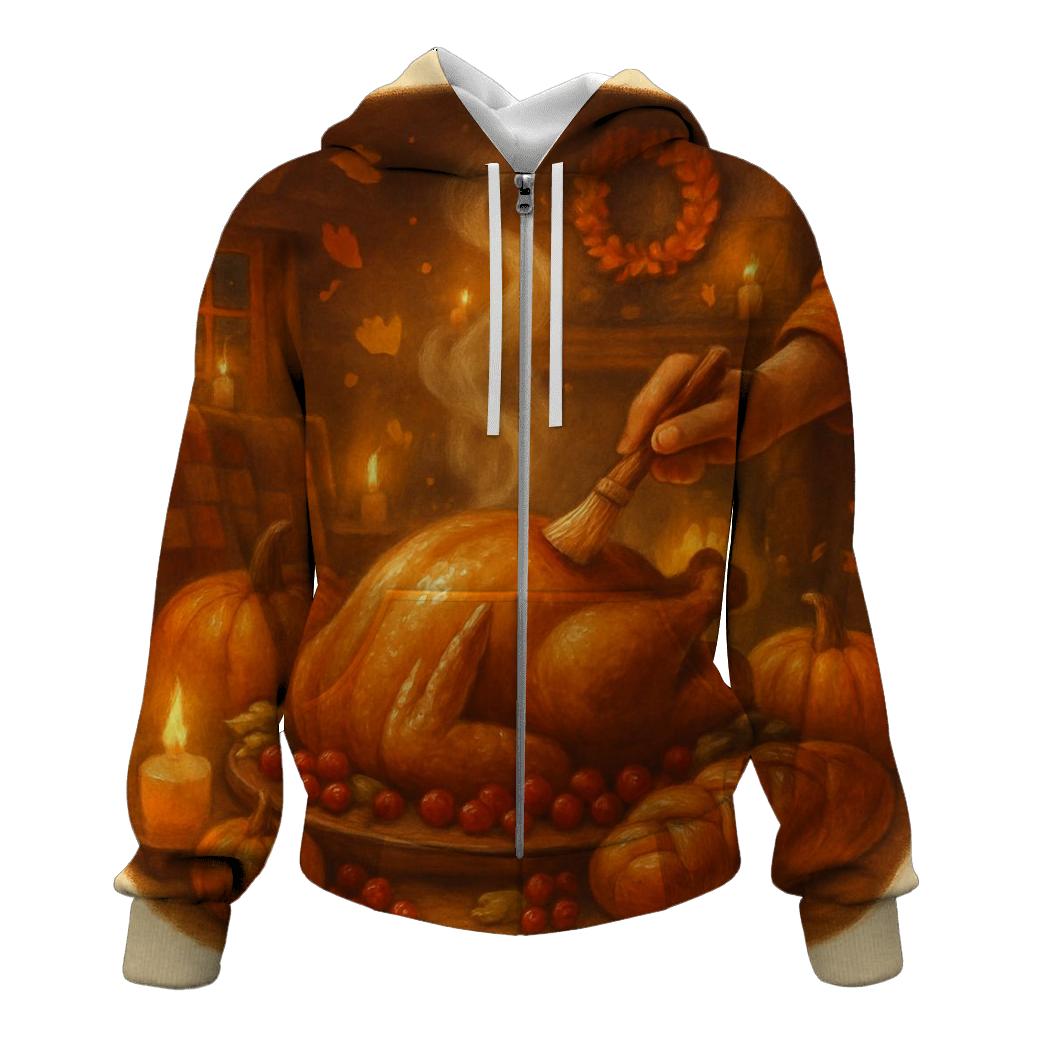 Candlelit Cornucopia Cottage Supper heavyweight hoodies