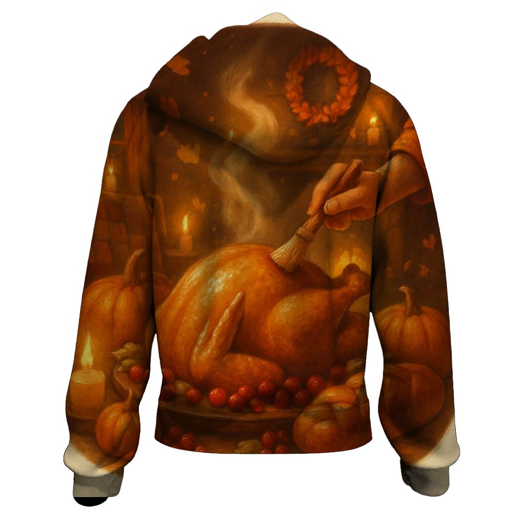 Candlelit Cornucopia Cottage Supper heavyweight hoodies