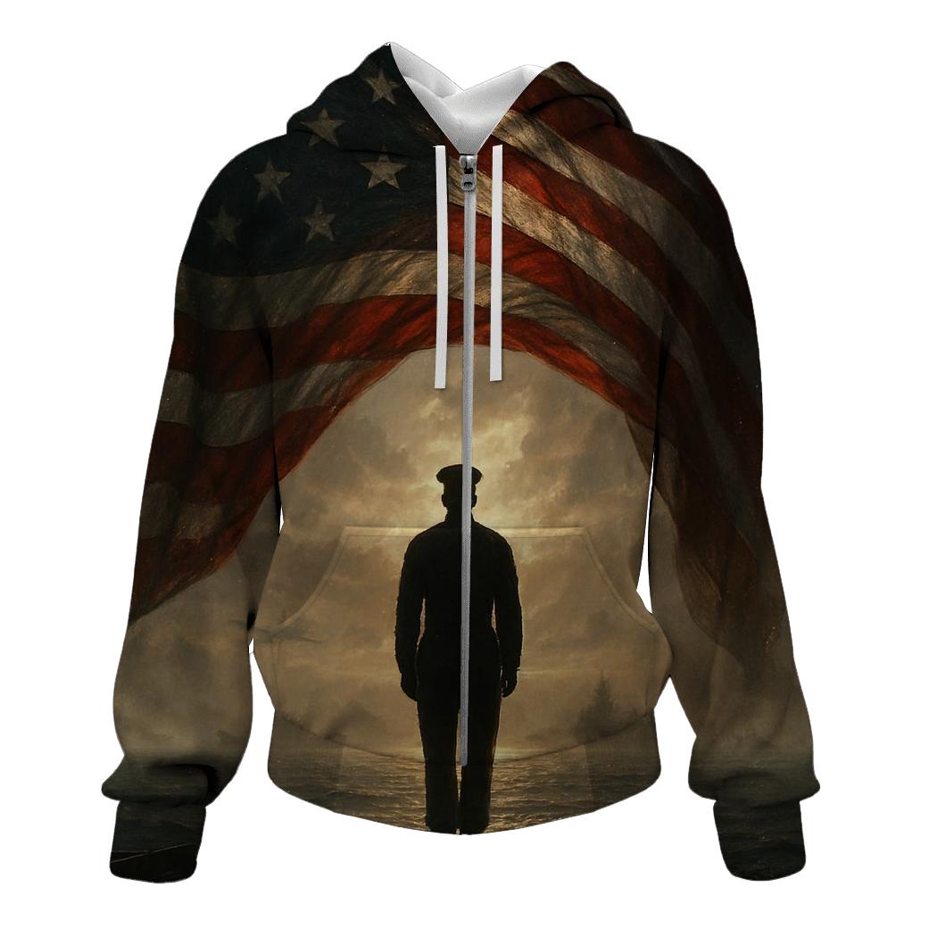 Freedom Watch Over Silent Waters printed hoodies