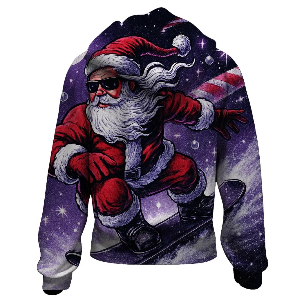 Comet Snowboard Santa lightweight hoodies