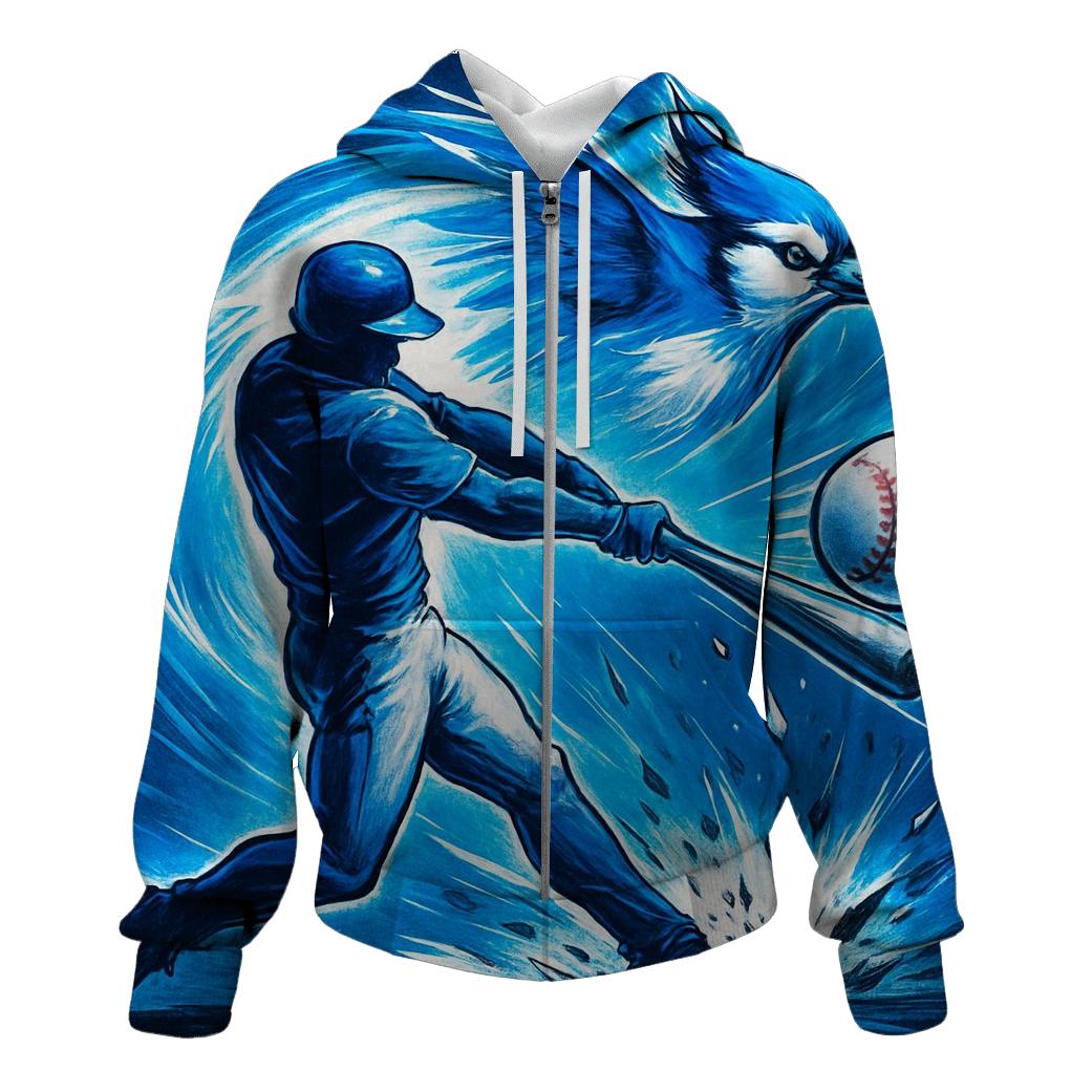 Bat Swing Surge With Blue Jays Motion premium hoodies