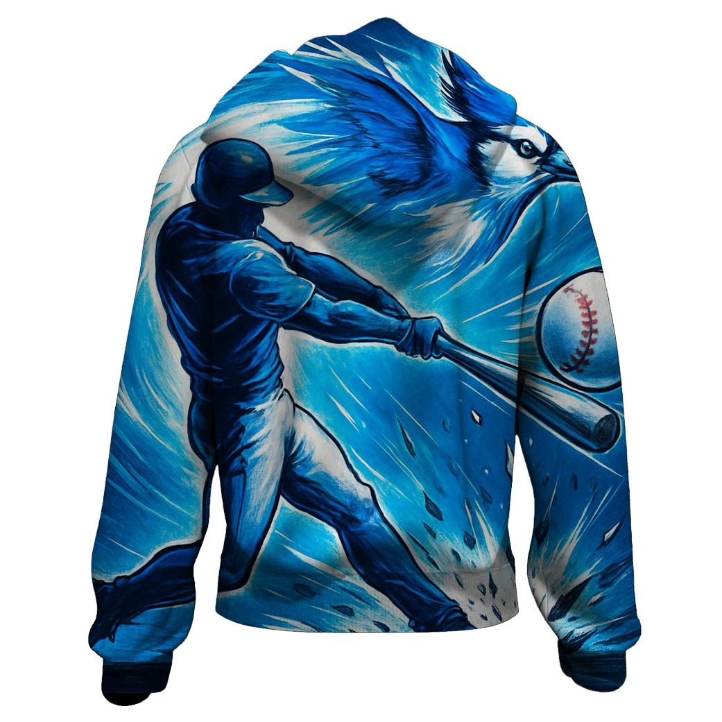 Bat Swing Surge With Blue Jays Motion premium hoodies