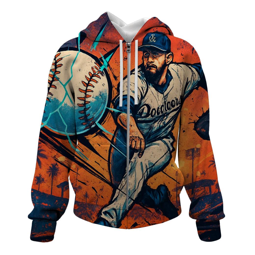 California Twilight Pitch Burst pullover hoodies