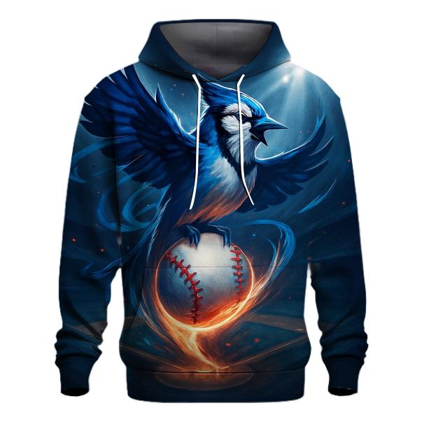 Aurora Feather Arc Blue Jays printed hoodies