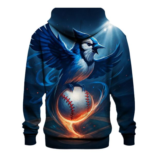 Aurora Feather Arc Blue Jays printed hoodies