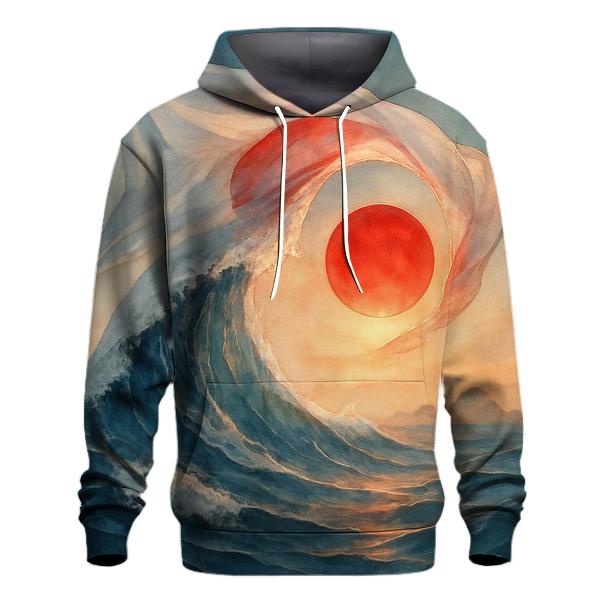 Japan Rising Tide Banner hoodie trends