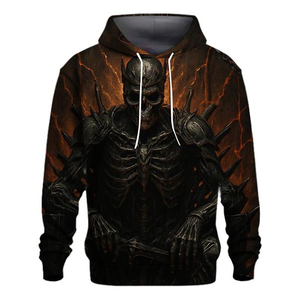 Throne Of The Ember Crowned Skeleton King hoodie designs