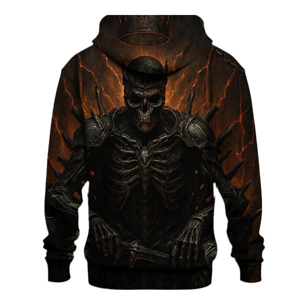 Throne Of The Ember Crowned Skeleton King hoodie designs