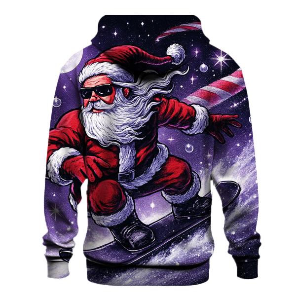 Comet Snowboard Santa printed hoodies