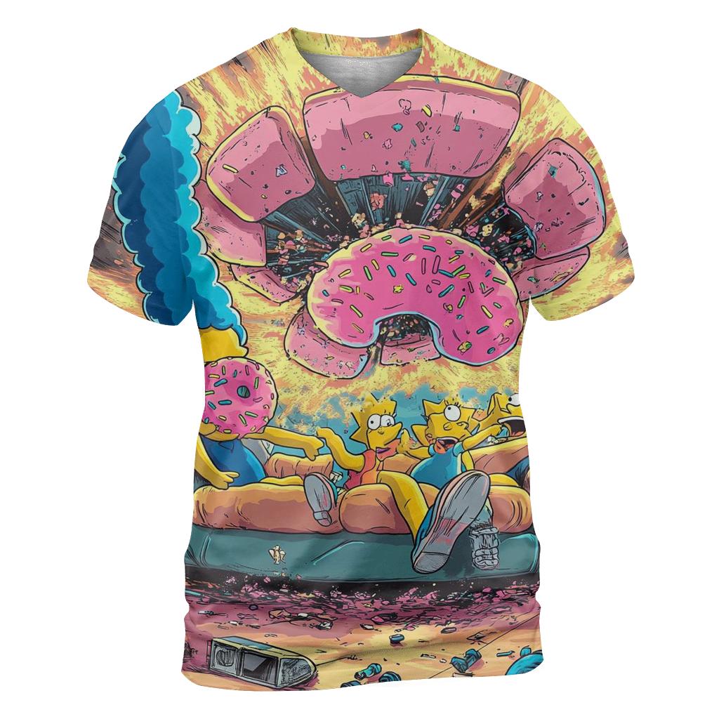 Couch Gag Time Warp Living Room Stampede unique graphic print tees