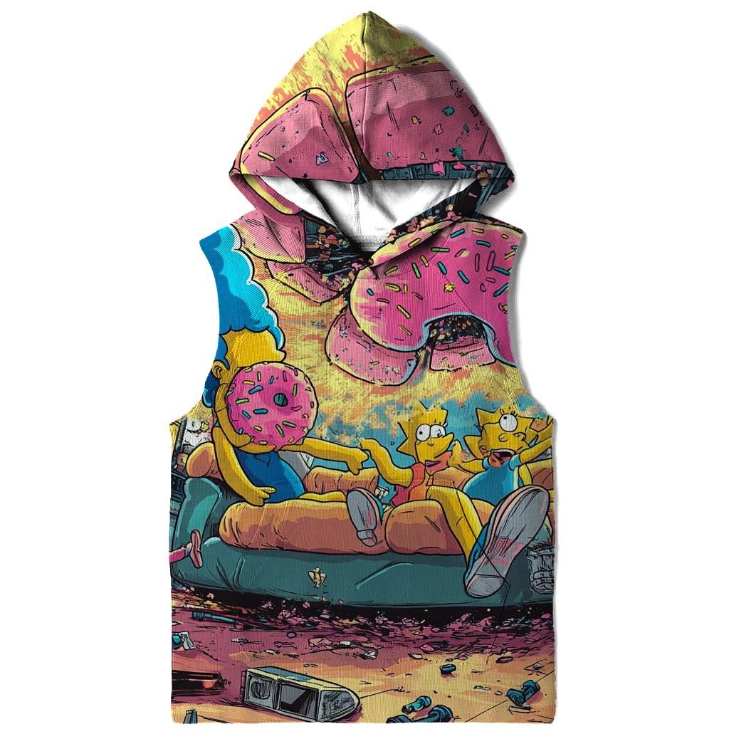 Couch Gag Time Warp Living Room Stampede embroidered hoodies