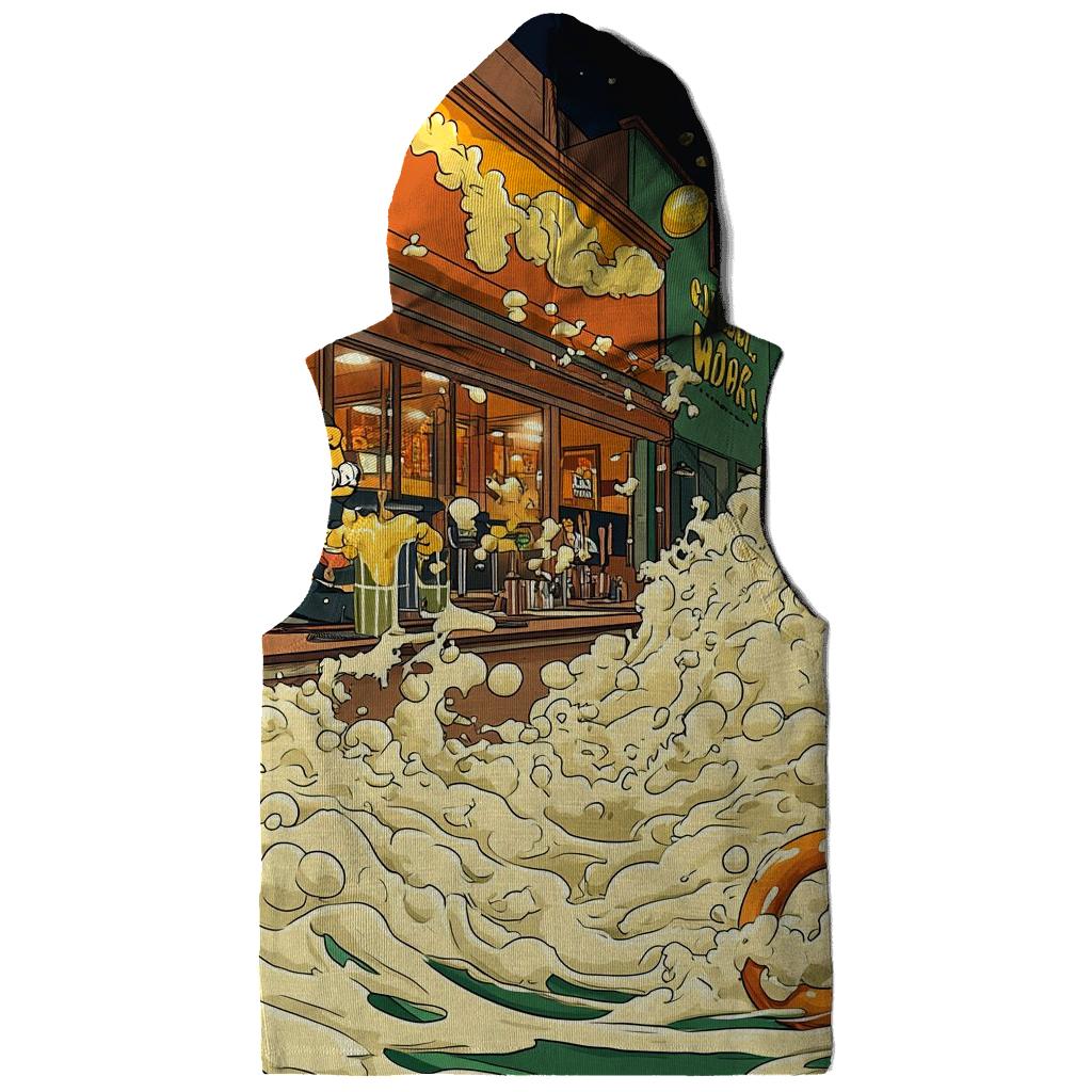 Moes Tavern Neon Spill Parade pullover hoodies