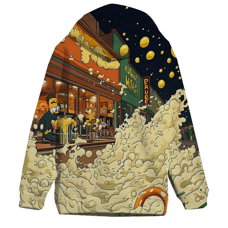 Moes Tavern Neon Spill Parade hoodie trends