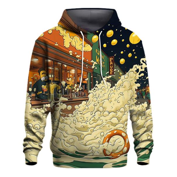 Moes Tavern Neon Spill Parade pullover hoodies
