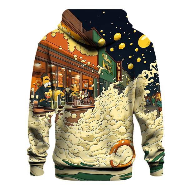 Moes Tavern Neon Spill Parade pullover hoodies