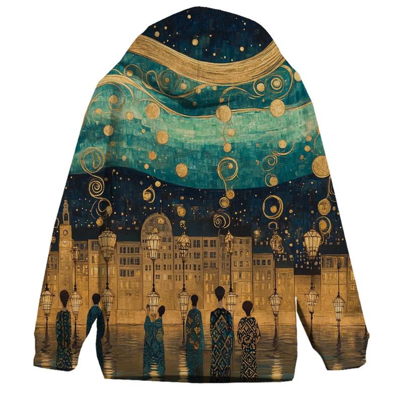 Gustav Klimt Inspired Aurora Festival Over Vienna hoodies fashion
