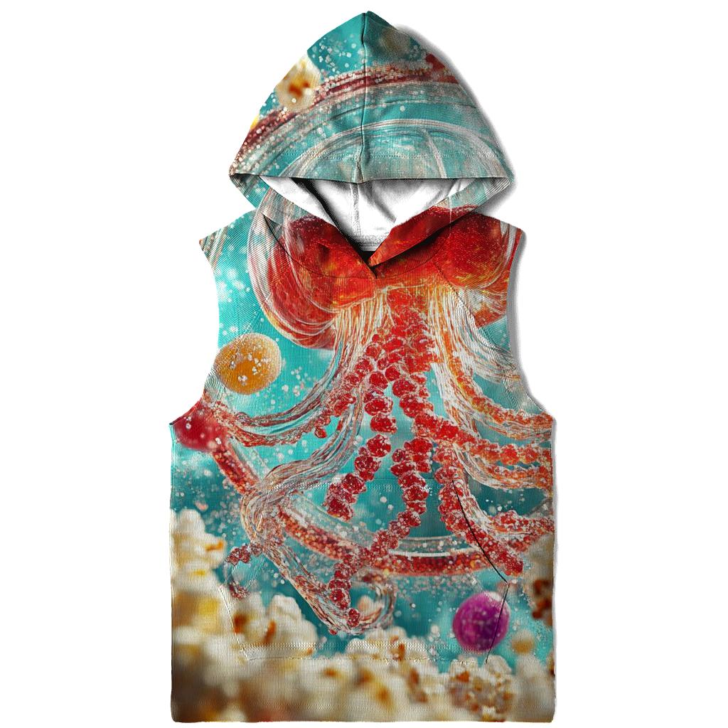 Neon Soda Fizz Jellyfish Parade custom hoodies